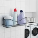 Ver imagem 2 de Kit 2 Prateleiras Suportes Shampoo Preta Linha Adesiva para
