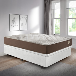 Cama Box com Baú 138x188 com Colchão Casal Relax Adorabile Molas Ensacadas Ecoflex Courino Linho - 4
