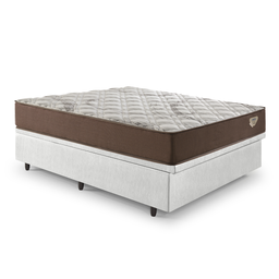 Cama Box com Baú 138x188 com Colchão Casal Relax Adorabile Molas Ensacadas Ecoflex Courino Linho - 8