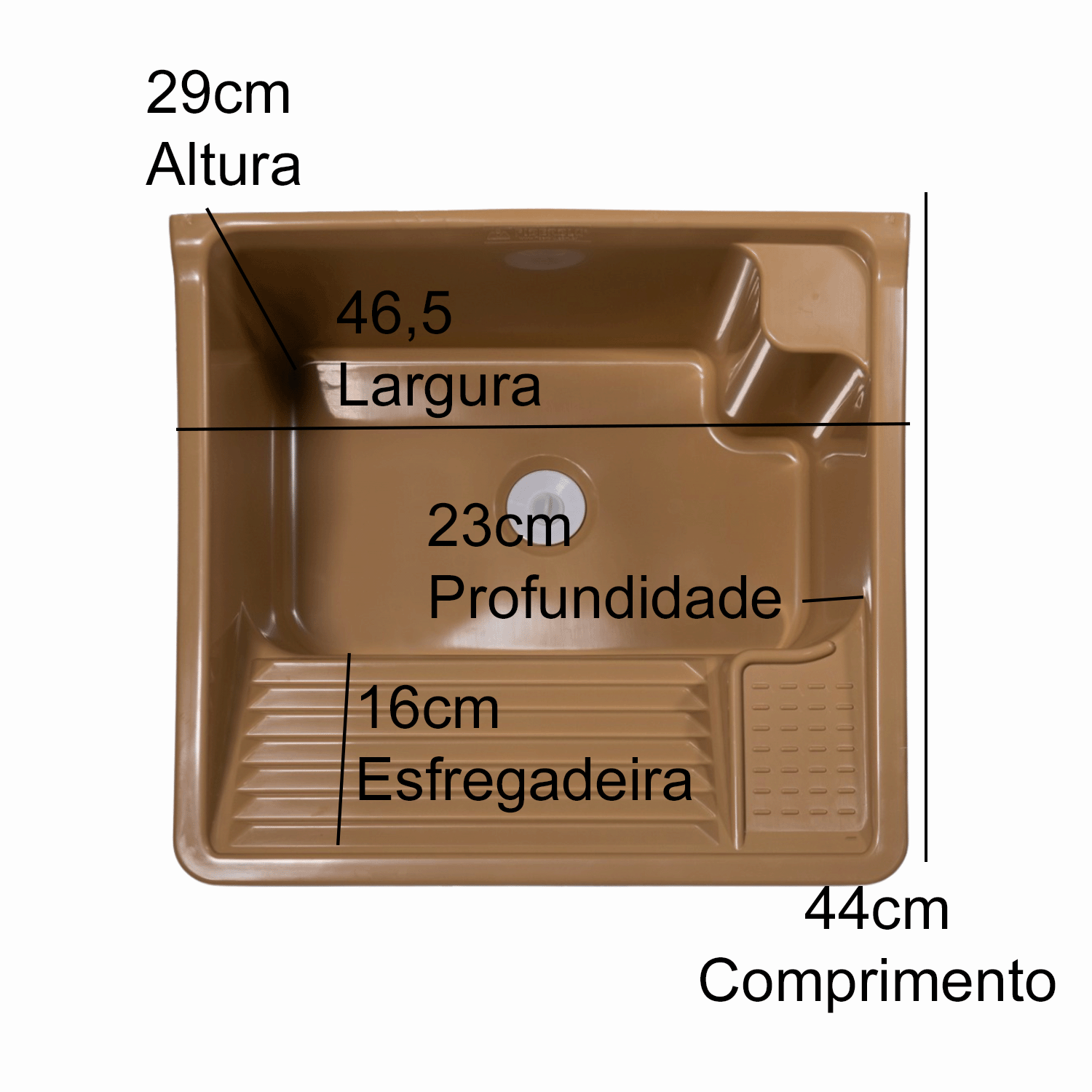 Tanque Plástico 26l de Parede para Torneira de Bancada - 2