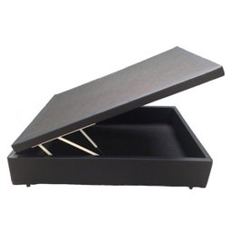 Cama Box Baú Viúva Sintético Preta - 39x128x188 - 2