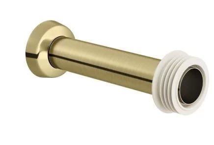 Tubo de Ligação Bacia 25cm Ouro Escovado - 1