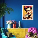 Ver imagem 1 de Quadro Cantinho do Café Frida 33x24cm - com Vidro:madeira Preta