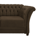 Ver imagem 5 de Sofá Recamier Divã Chesterfield 175cm Sofia Linho Marrom Capitonê- Mabe Magazine