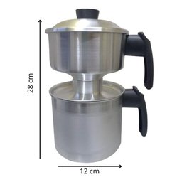 Panela Cuscuzeira Legumeira 28cm Média 2 Porções Jjb - 3