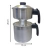 Panela Cuscuzeira Legumeira 28cm Média 2 Porções Jjb - 3