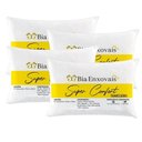 Ver imagem 1 de Kit 4 Travesseiros 50x70cm Antialérgico Lavável Fibra Siliconada Macio Confort - Branco