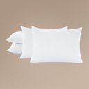 Ver imagem 3 de Kit 4 Travesseiros 50x70cm Antialérgico Lavável Fibra Siliconada Macio Confort - Branco