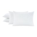 Ver imagem 5 de Kit 4 Travesseiros 50x70cm Antialérgico Lavável Fibra Siliconada Macio Confort - Branco