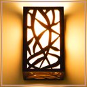 Ver imagem 3 de Arandela Luminária Decorativa Madeira Copacabana Quad:Pau Ferro