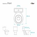 Ver imagem 3 de Assento Sanitário Fiori Cinza Escuro Para Louça Fiori