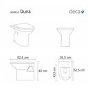 Ver imagem 2 de Assento Sanitário Poliester Duna Creme Para Louça Deca