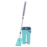 Flat Mop Com balde Rodo Lava e Seca Limpeza Casa Com Refil:Verde - 9