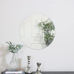 Espelho Redondo lapidado 80cm com pendurador - 3