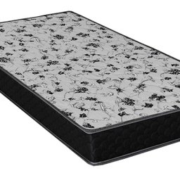 Cama Box Baú Solteiro Colchão Espuma D33 Bordado + Box Sintético Bege  Sp Móveis 56x88x188 - 5