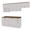 Ver imagem 3 de Cozinha Modulada Completa 6 Peças 100% Mdf Americana Provençal com Tampo e Rodapé Iluminata
