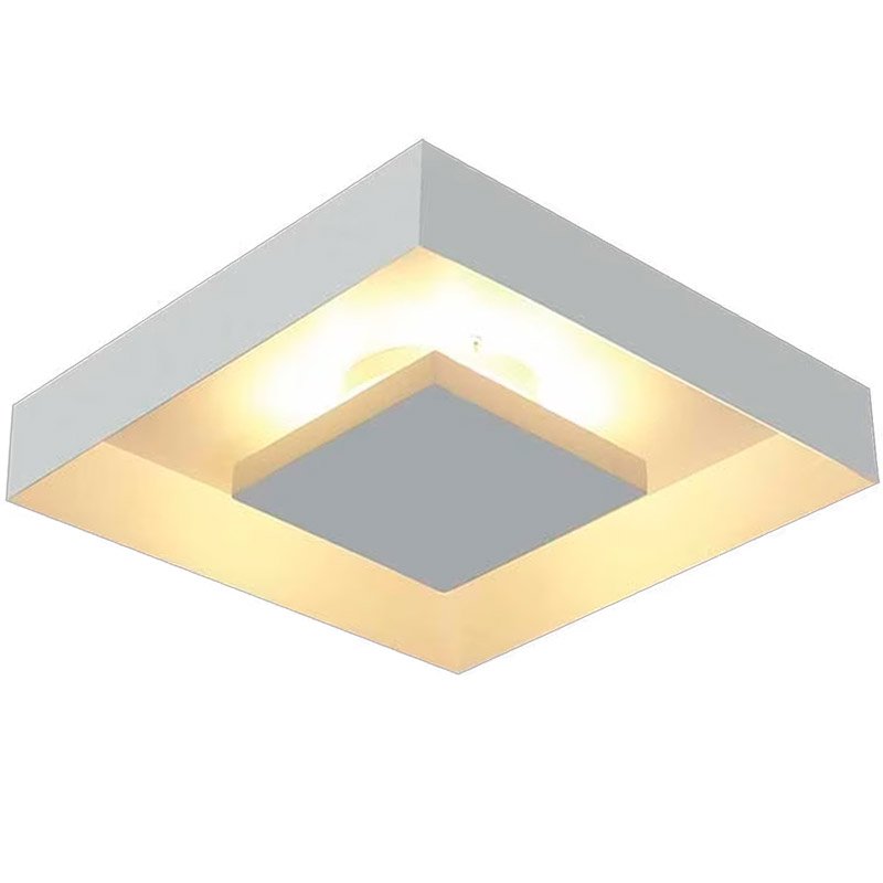 Luminária Plafon Quadrada Luz Indireta Home G9 20,5cm 251/2