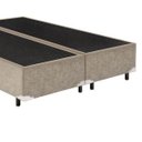 Ver imagem 2 de Cama Box Queen Bipartido Suede Bege - 30x158x198