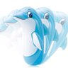 Brinquedo João Bobo 3D inflável - Teimosinho Inflável para crianças Intex 44669 - Golfinho Azul - 2