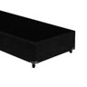 Cama Box Baú Solteiro Colchão Molas Ensacadas + Box Suede Preta 59x88x188 - 3