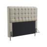 Cabeceira Dama 160 Para Cama Queen Couro Artificial Bege Aradecor - 1
