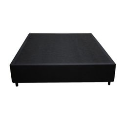 Cama Box Solteirão Co. Sintético Preta - 30x128x188 - 3
