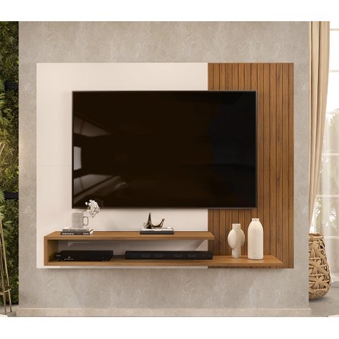 Painel para Tv até 50 Polegadas Nando Freijo Creme Dj Móveis