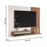 Painel para Tv até 50 Polegadas Nando Freijo Creme Dj Móveis - 2