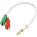 Ver imagem 2 de Cabo Adaptador P2 X P3 Console - Pc Fone Headset Áudio Celular - Cabo- P3