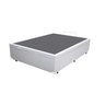 Cama Box Baú Casal Colchão Espuma D33 Bordado + Box Corino Branca 67x138x188 - 7
