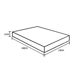 Colchão Casal Sp Móveis Molas Ensacadas (22x138x188)
