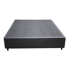 Cama Box Casal Colchão Espuma D45 Bordado + Box Co. Sintético Preta 64x138x188 - 7