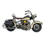 Motocicleta Branca 18x35x12cm Estilo Retrô - Vintage - 4