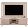 Rack para Sala Ripado com Painel para Tv 75 Pol Atlantis D05 Off White - Lyam Decor - 3