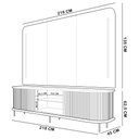 Ver imagem 6 de Rack para Sala Ripado com Painel para TV 75 pol Atlantis D05 Off White - Lyam Decor