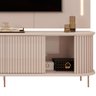 Rack para Sala Ripado com Painel para Tv 75 Pol Atlantis D05 Off White - Lyam Decor - 7