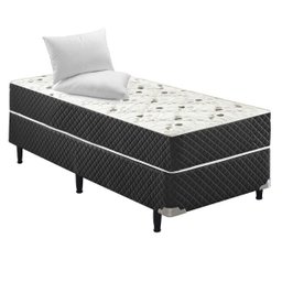 Cama Box Conjugado Solteiro Espuma Ortopédica - 42x88x188cm - 1