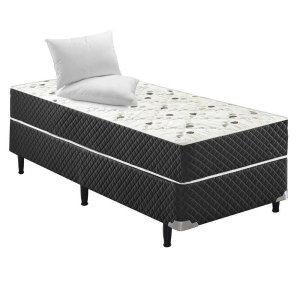 Cama Box Conjugado Solteiro Espuma Ortopédica - 42x88x188cm