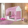 Cama Infantil Montessoriana Crystal Com Colchão e Voal Moveis House - 2