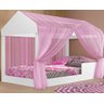 Cama Infantil Montessoriana Crystal Com Colchão e Voal Moveis House - 3