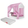 Cama Infantil Montessoriana Crystal Com Colchão e Voal Moveis House - 1