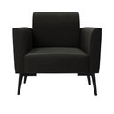 Ver imagem 3 de Kit 2 Poltronas Pés Villach Marisa Suede Preto D03 - D'Rossi