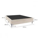 Ver imagem 2 de Base para Cama Box Casal 138x188x28 Sued Bege Portobel