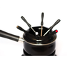 Kit Fondue Preto Jogo com 12 Peças Conjunto Esmaltado - 6