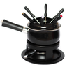 Kit Fondue Preto Jogo com 12 Peças Conjunto Esmaltado - 2