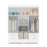 Guarda Roupas Casal Porto Rico Tuboarte 6 Portas 100% em Mdf Branco - 3