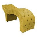 Ver imagem 1 de Maca Estética Estofada Reclinável Ergonômica Spa Suede Yara:Amarelo