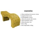 Ver imagem 7 de Maca Estética Estofada Reclinável Ergonômica Spa Suede Yara:Amarelo