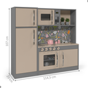 Ver imagem 2 de Cozinha Infantil com Refrigerador México Cinza
