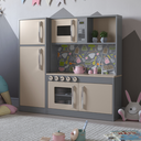 Ver imagem 1 de Cozinha Infantil com Refrigerador México Cinza